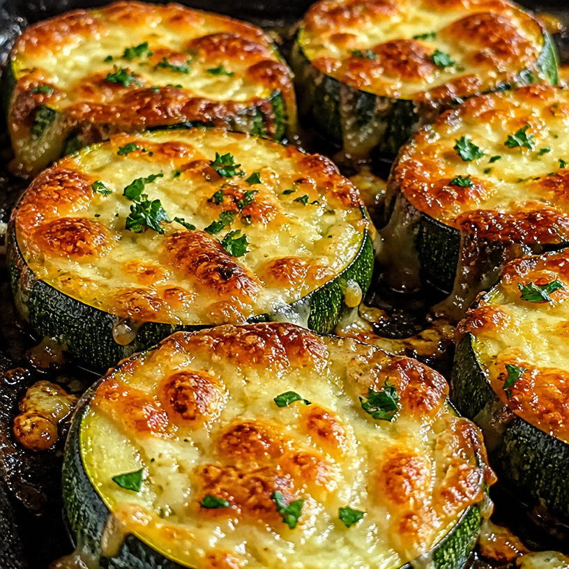 Golden Baked Zucchini with Cheese