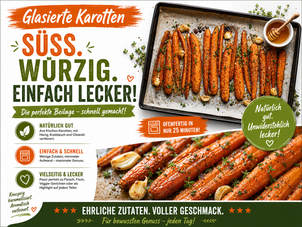 Glasierte Karotten