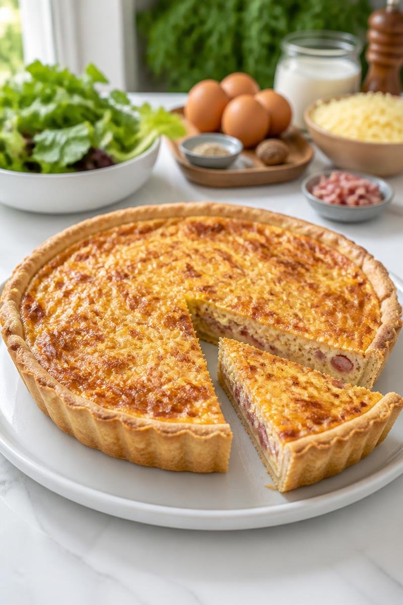 Quiche Lorraine Traditionnelle Lardon Fromage