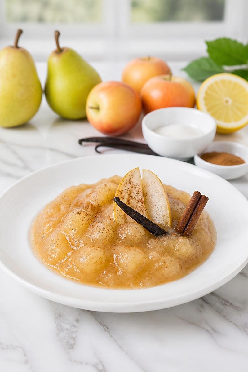 Compote Pomme Poire Cannelle Maison