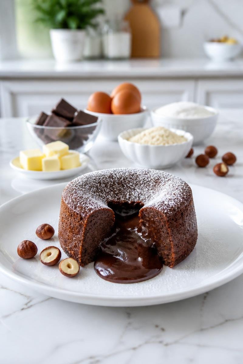 Fondant Chocolat Noisette Coeur Coulant