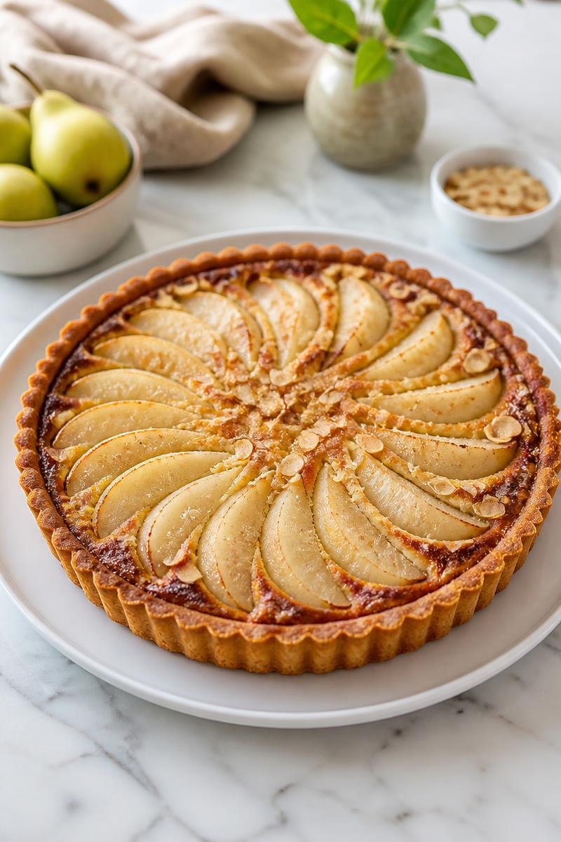 Tarte Poire Chocolat Amande Gourmande
