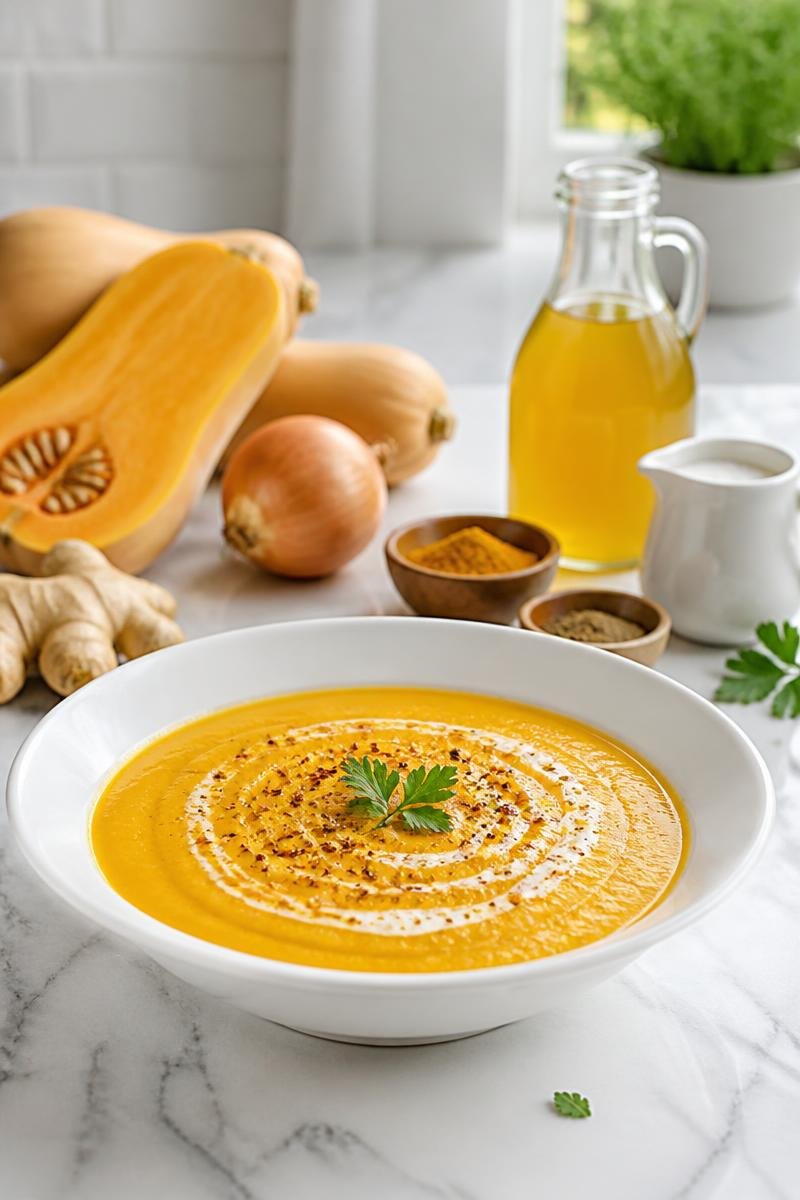 Soupe Courge Butternut Gingembre Épicée
