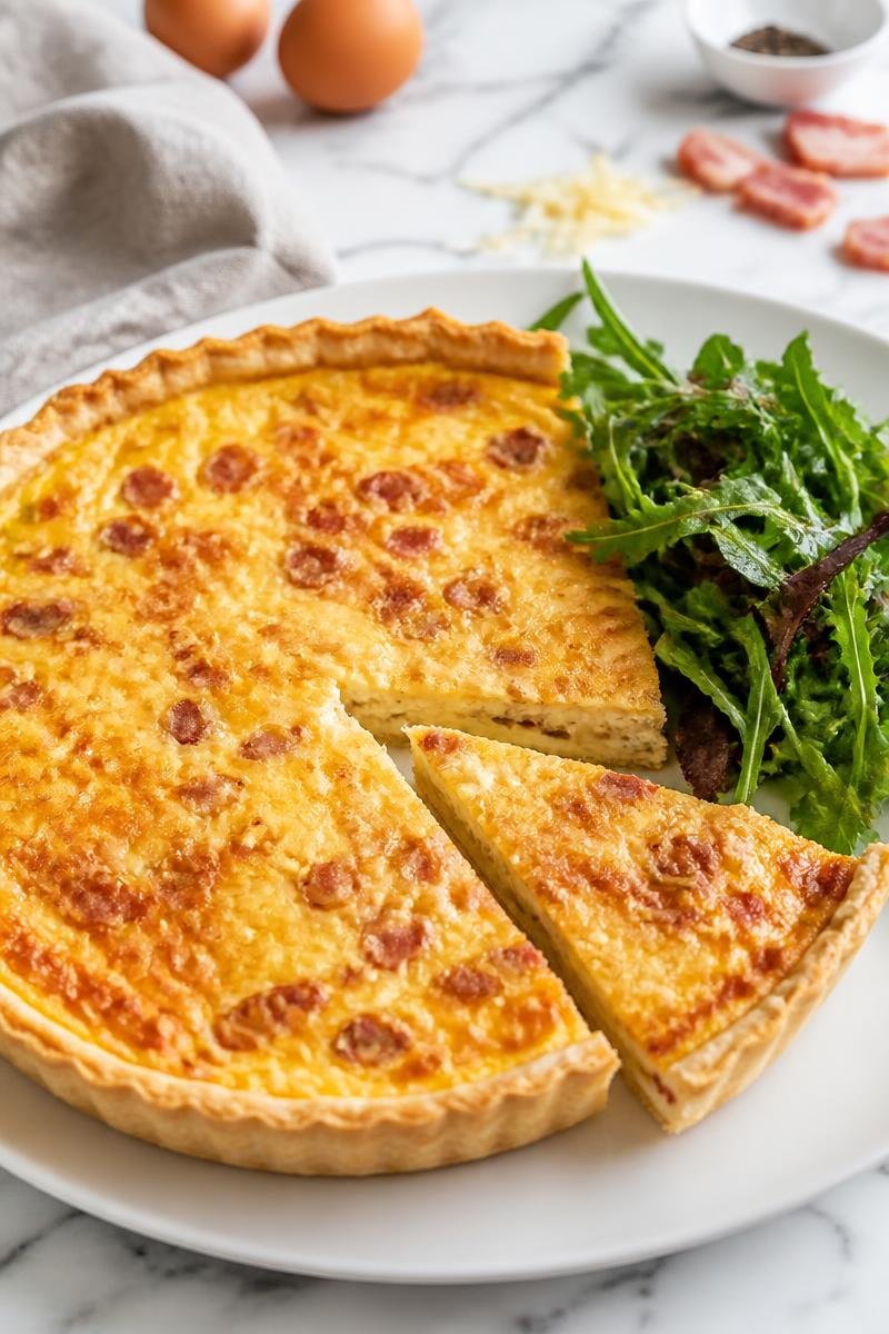 Quiche Lorraine Traditionnelle Lardon Fromage