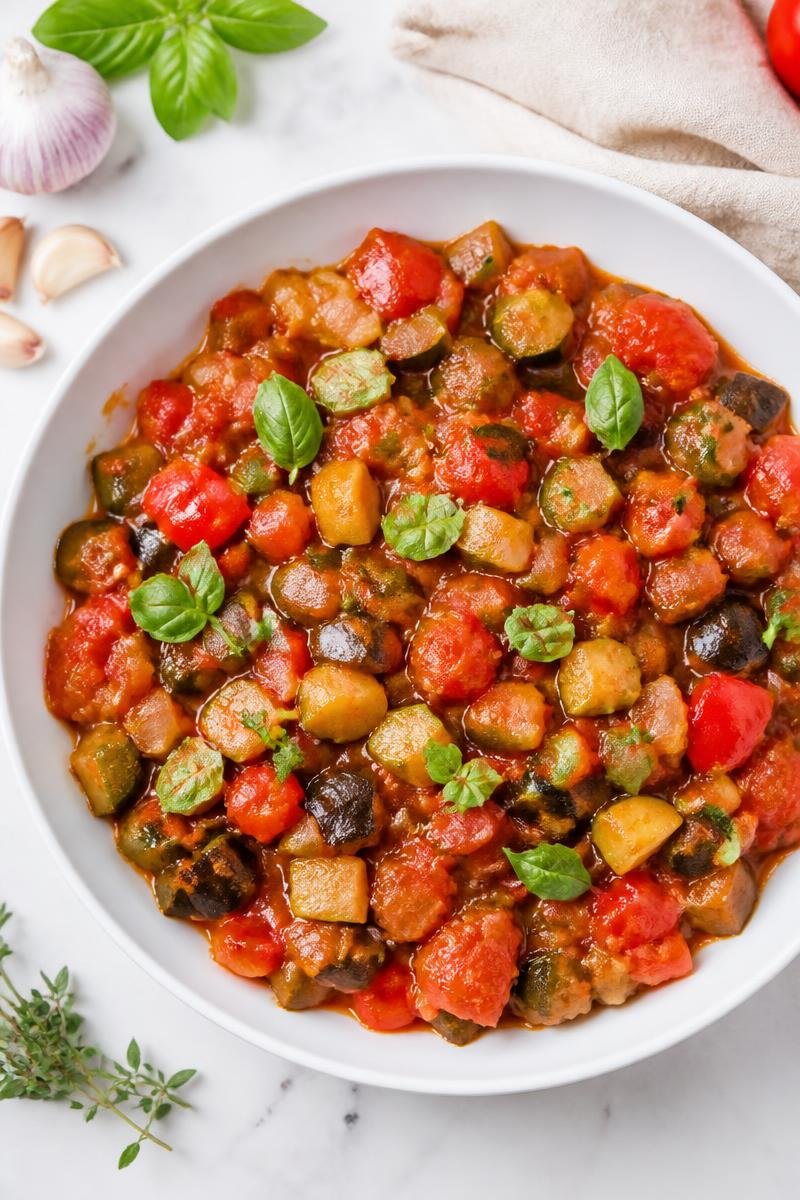 Ratatouille Provençale Légumes Automne Mijotés