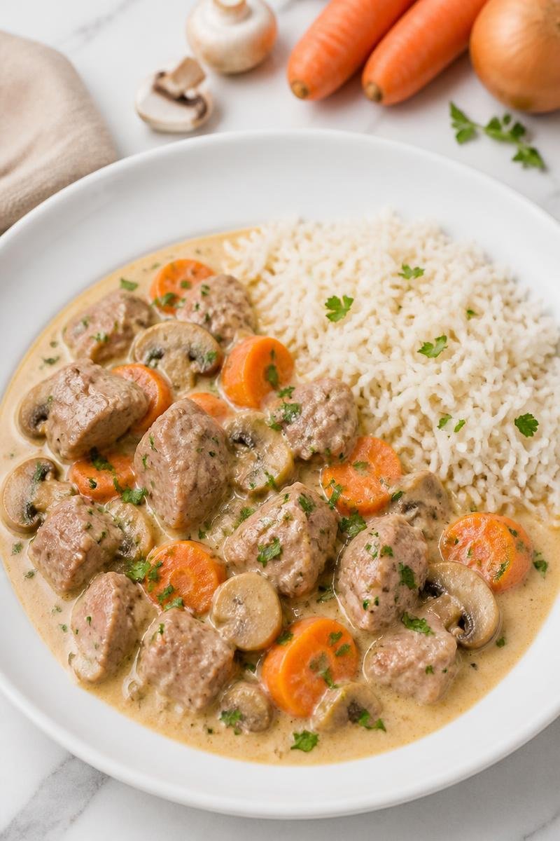 Blanquette De Veau Traditionnelle Riz Basmati