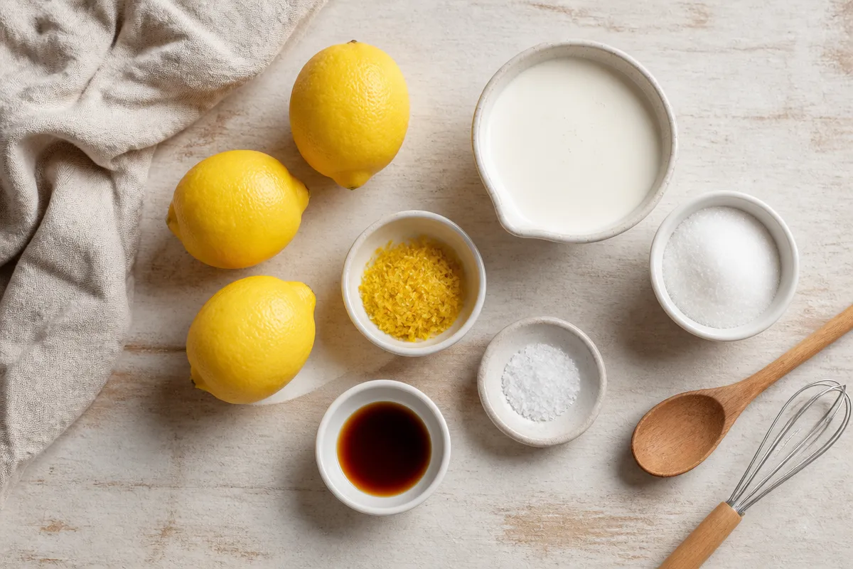 Lemon Cream Dessert with Raspberry Sauce