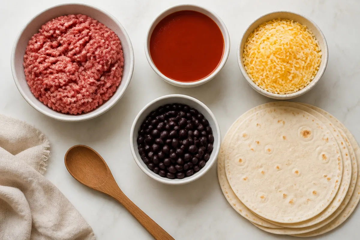 5 Ingredient Beef Enchiladas