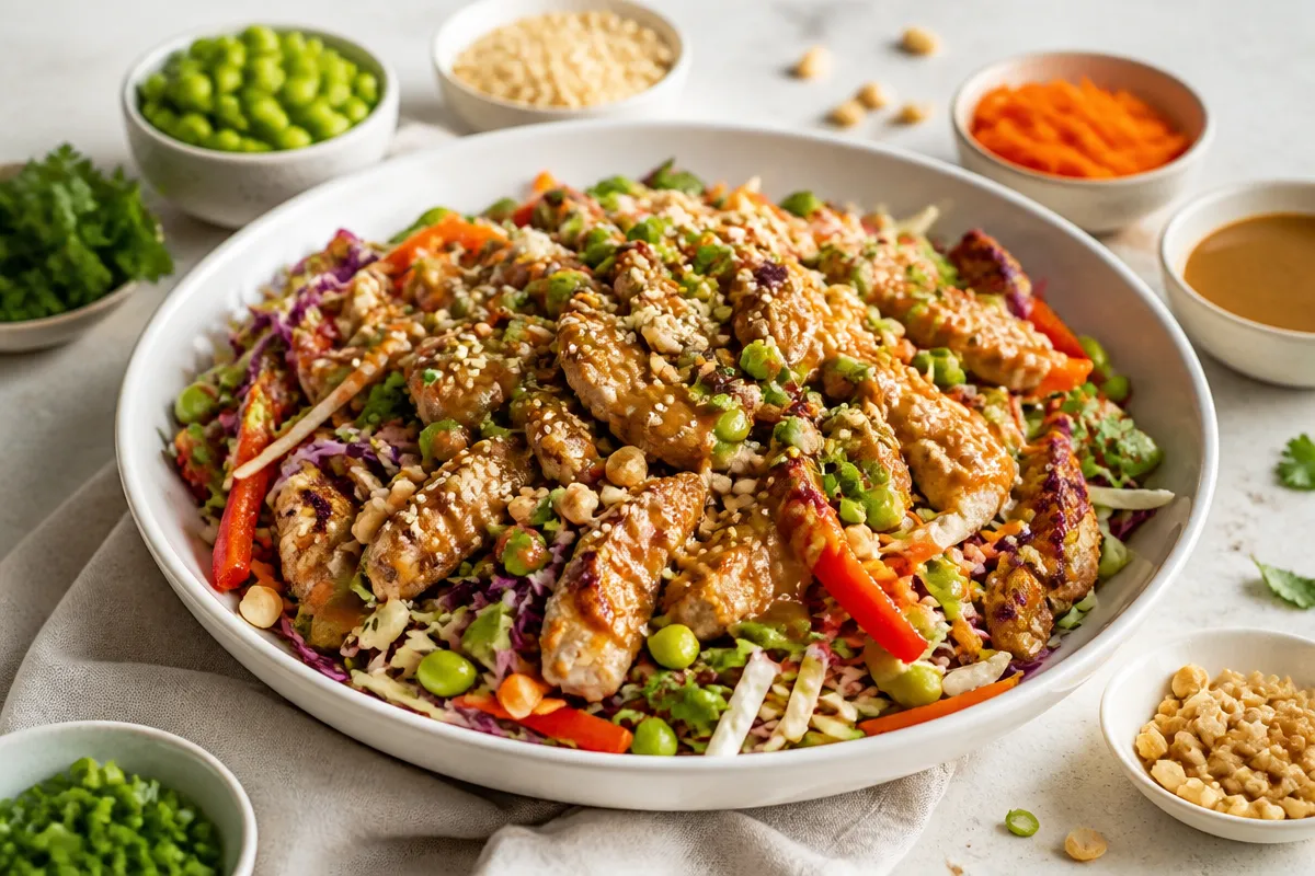 Asian Chicken Crunch Salad for Cozy Weeknights