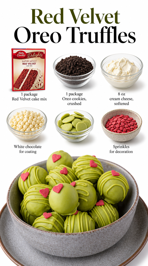 Red Velvet Oreo Truffles