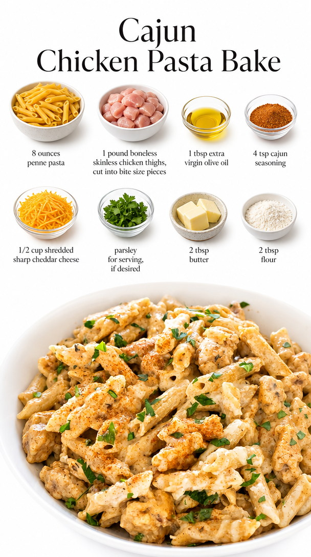 Cajun Chicken Pasta Bake