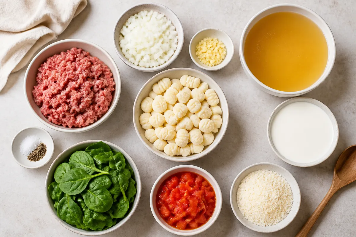 Creamy Italian Sausage Gnocchi Soup