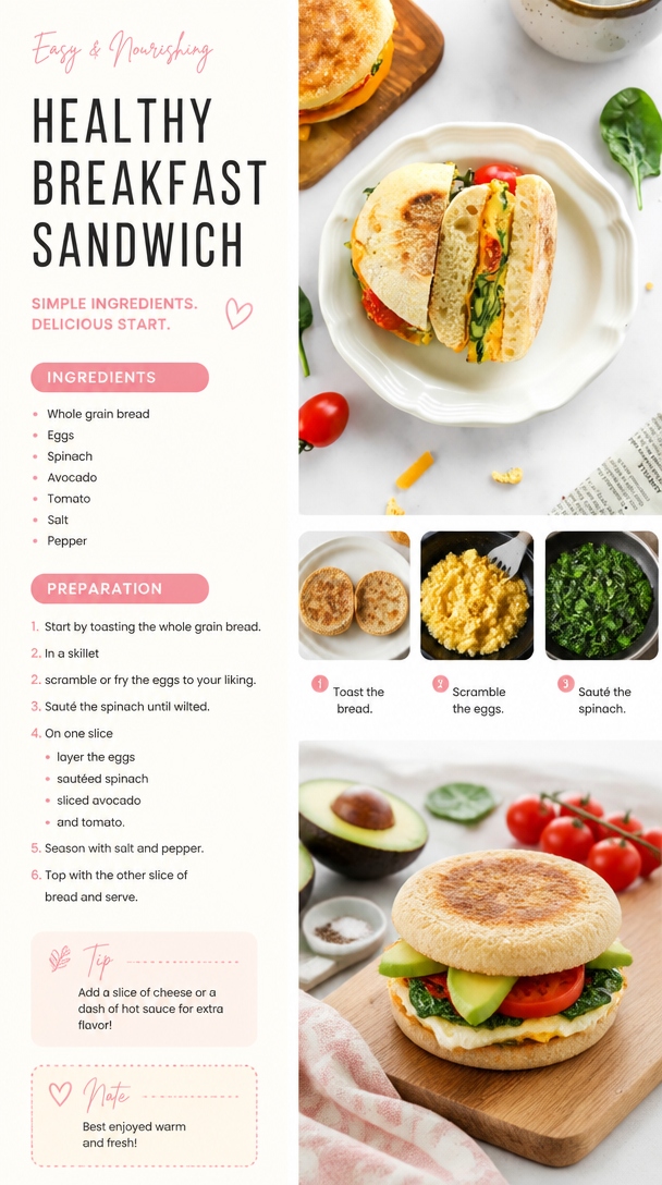 Healthy Breakfast Sandwich