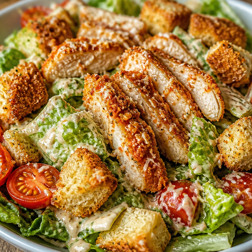 Spicy Chicken Caesar Salad