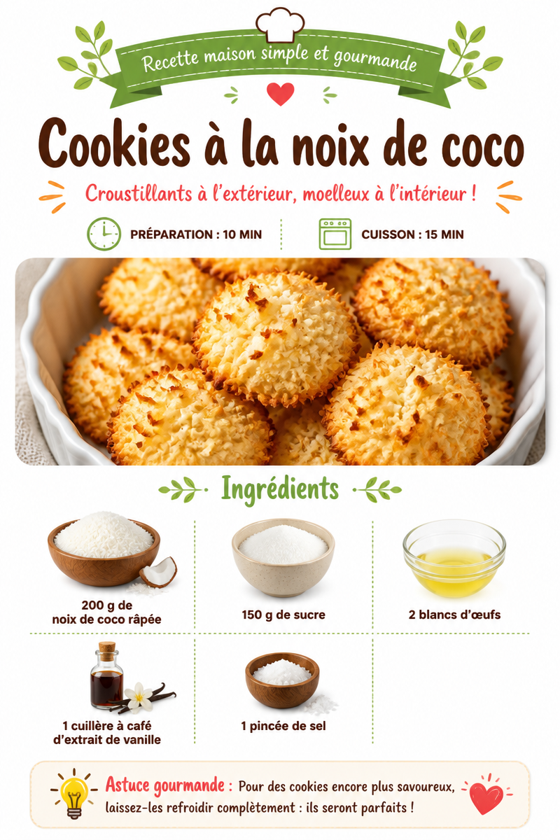Cookies à la noix de coco