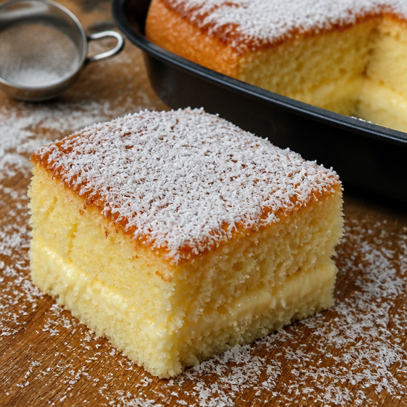 Gâteau au chocolat blanc et à la noix de coco