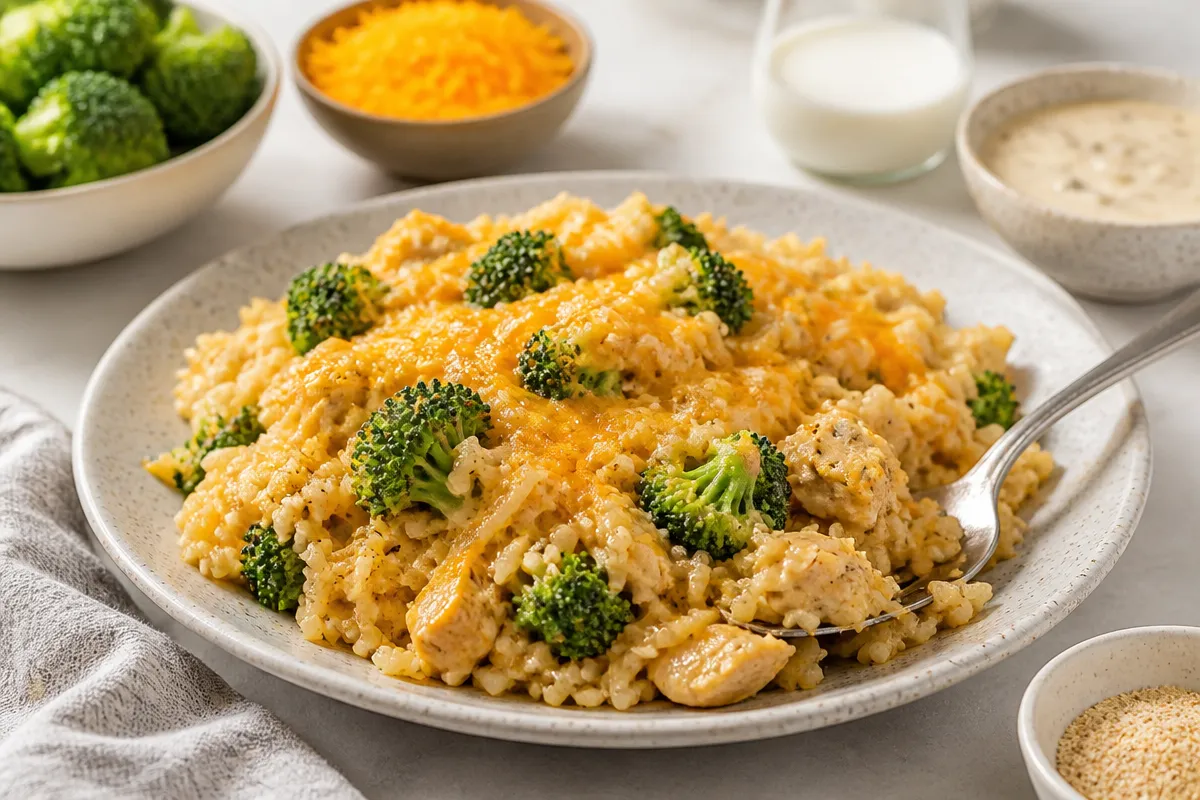 Cheesy Chicken and Rice Casserole
