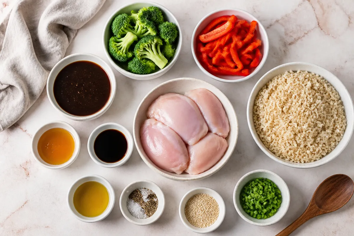Healthy Sticky Chicken Bowls