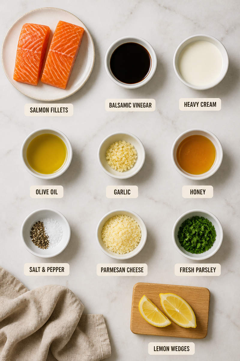 Creamy Balsamic Glazed Salmon