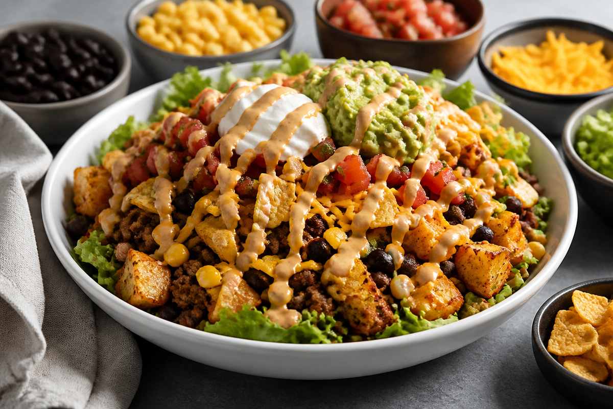 Cozy Loaded Potato Taco Bowl