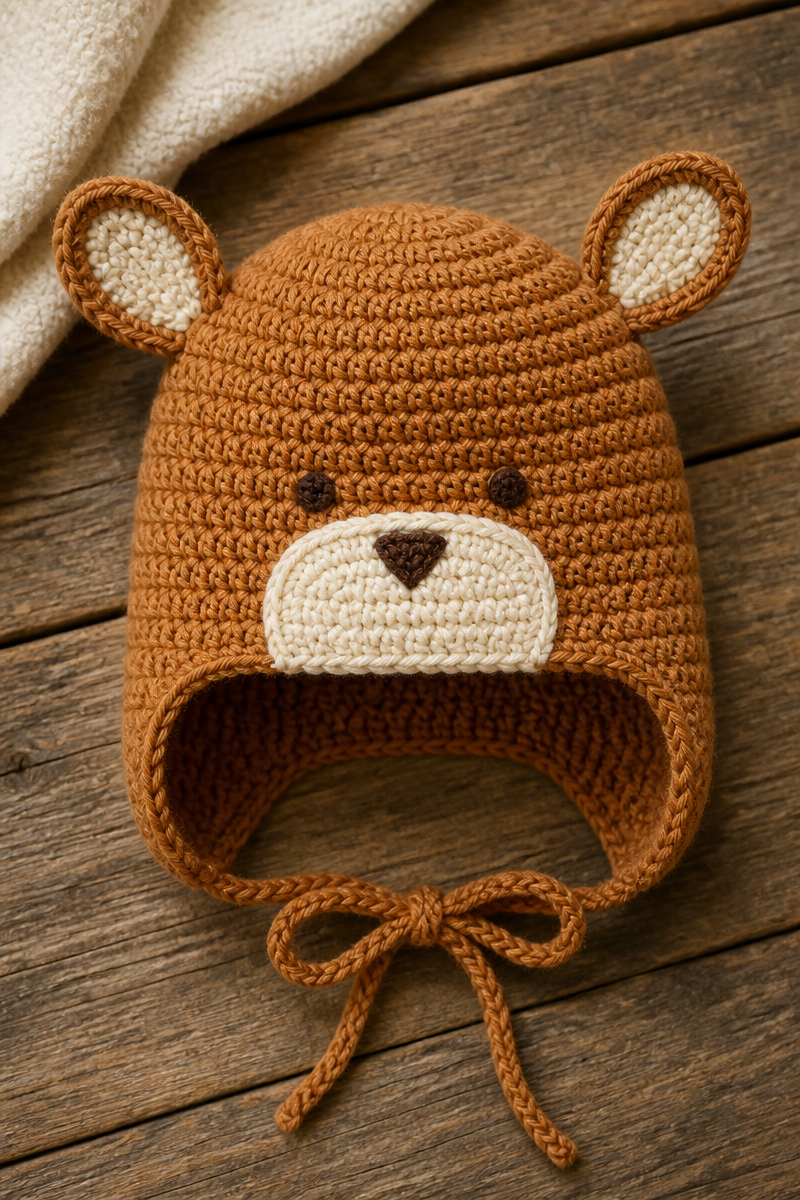 Crochet Baby Deer Ear Hood