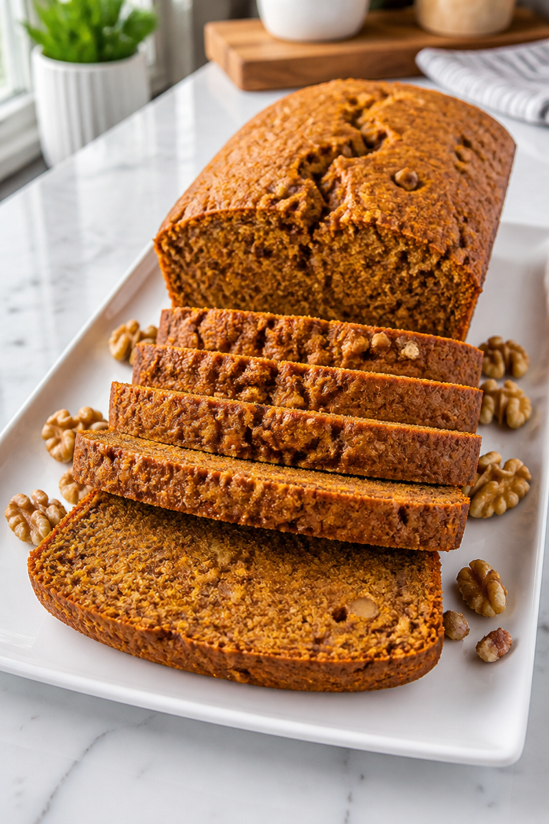 Spiced Pumpkin Banana Bread Loaf