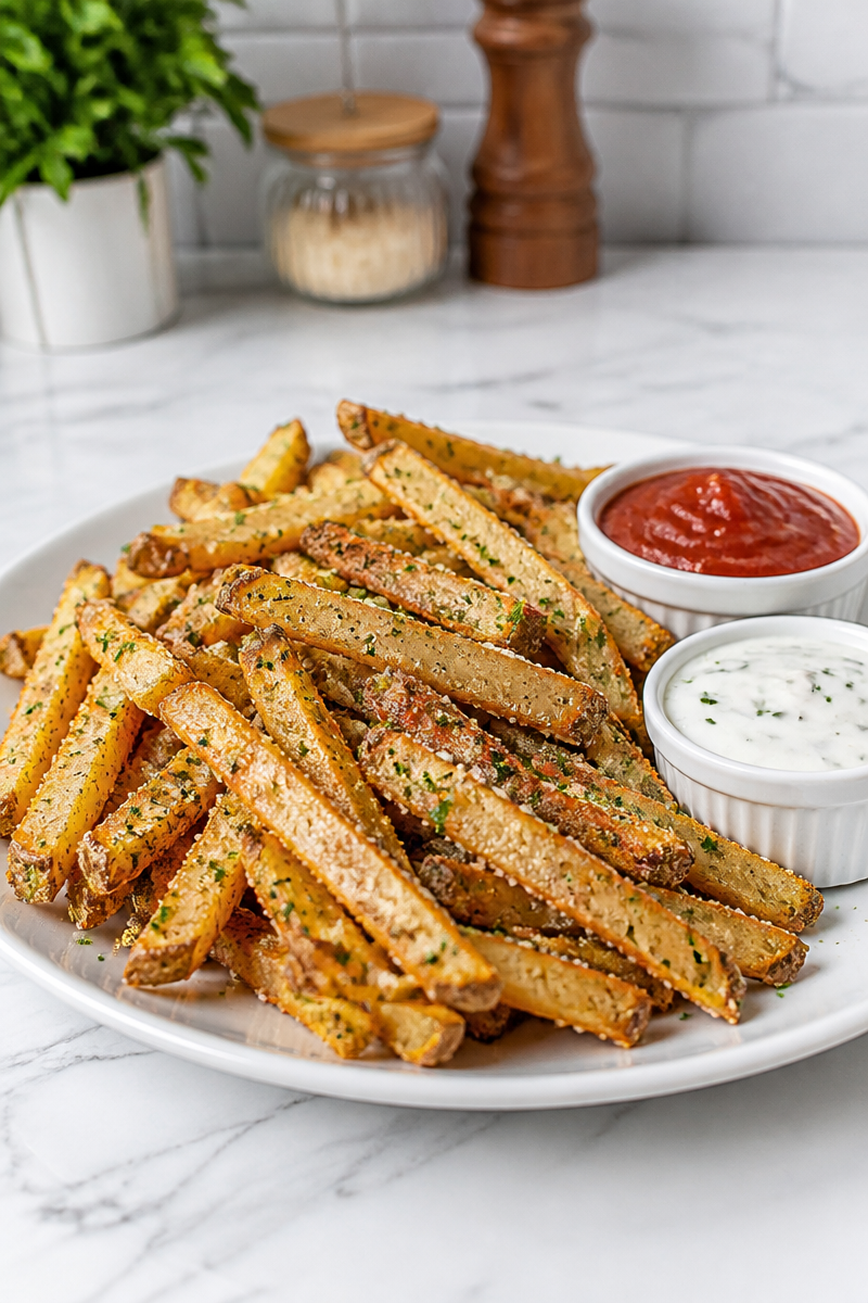 Air Fryer Garlic Parmesan Fry