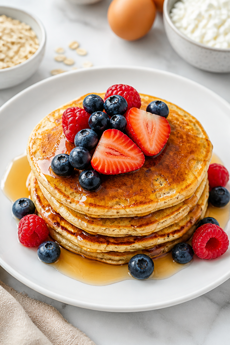 High Protein Cottage Cheese Pancake