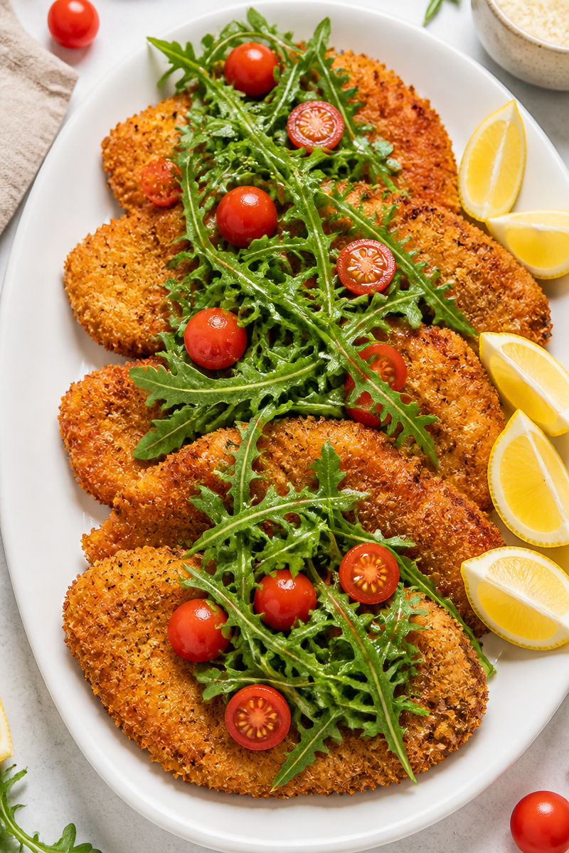 Crispy Chicken Cutlet Milanese Style