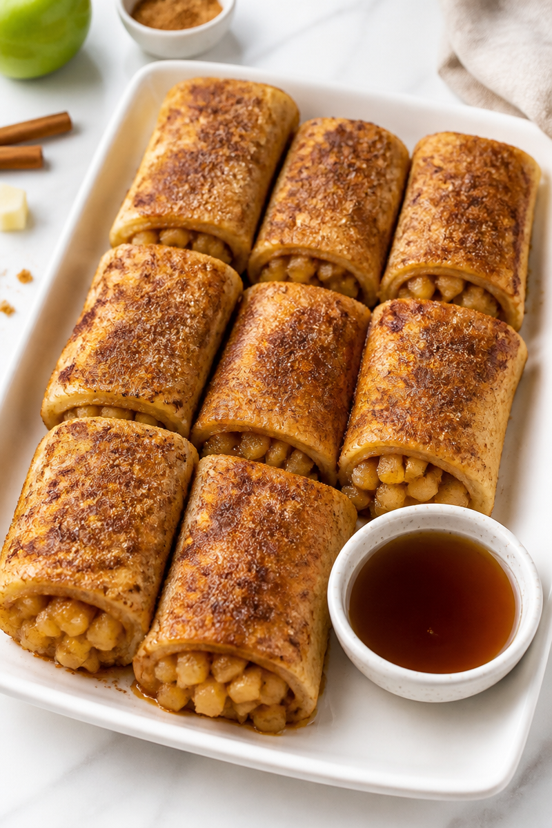 Baked Apple Cinnamon French Toast Roll