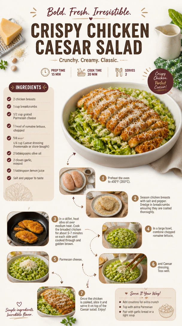 Crispy Chicken Caesar Salad