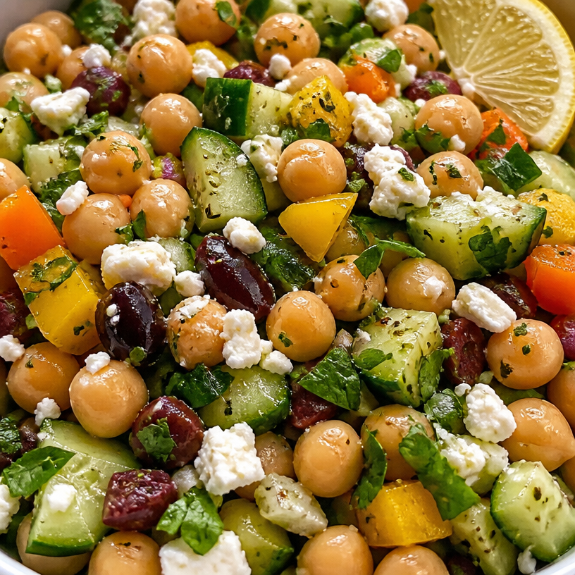 15-Minute Mediterranean Chickpea Salad