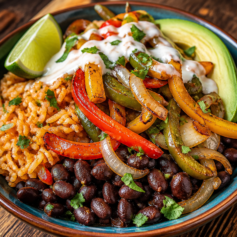 Black Bean Fajita Bowl