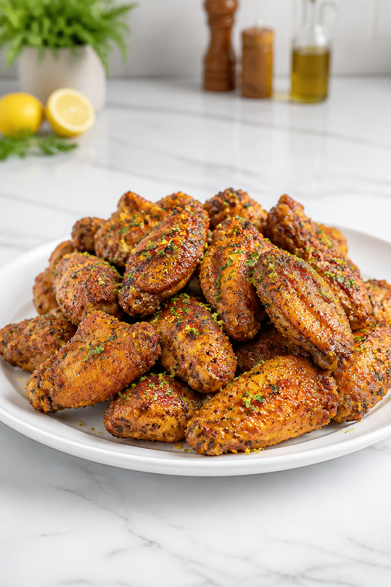 Crispy Baked Lemon Pepper Wing