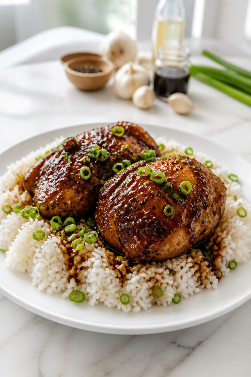 Slow Cooker Chicken Adobo Filipino