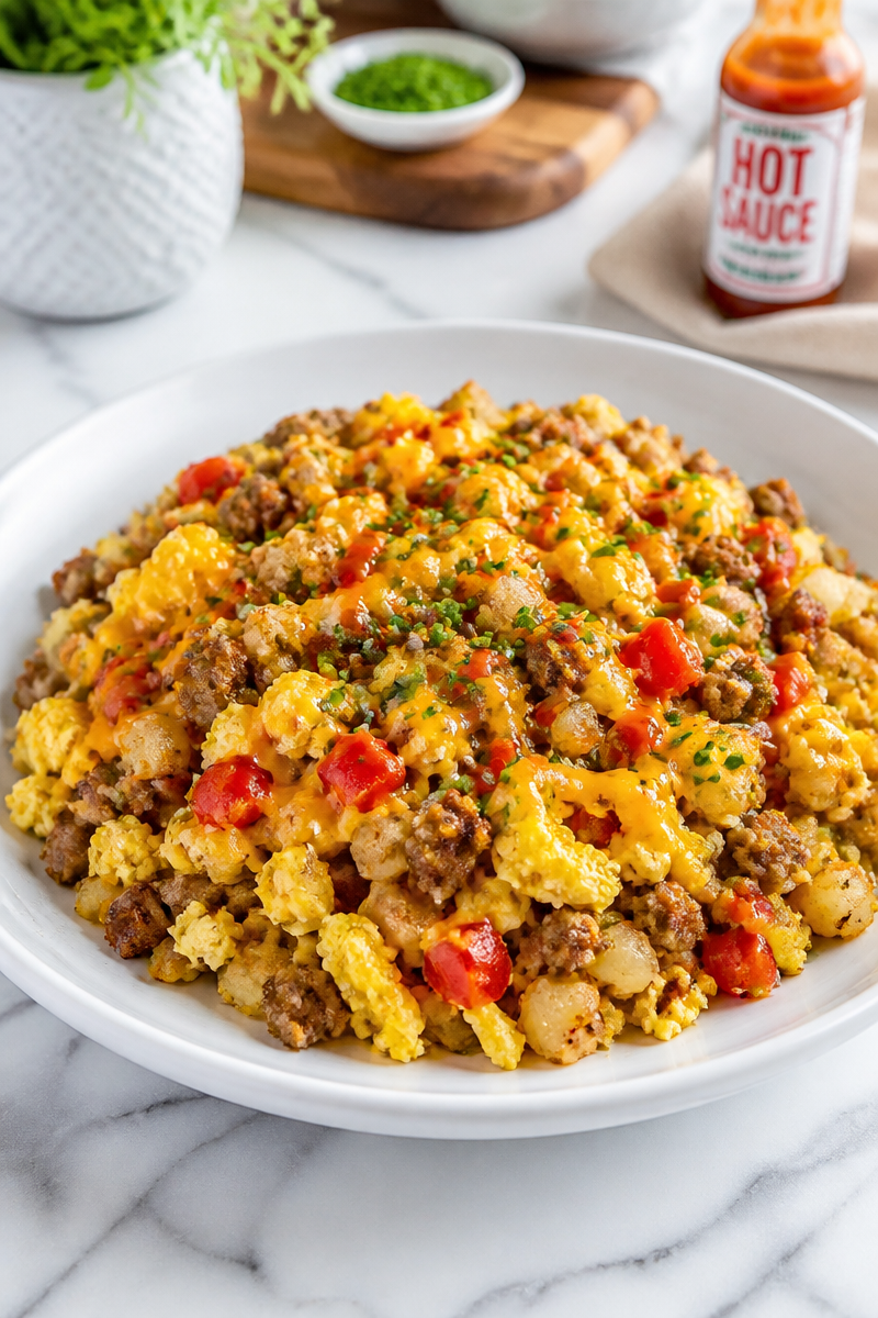 High Protein Turkey Sausage Breakfast Bowl