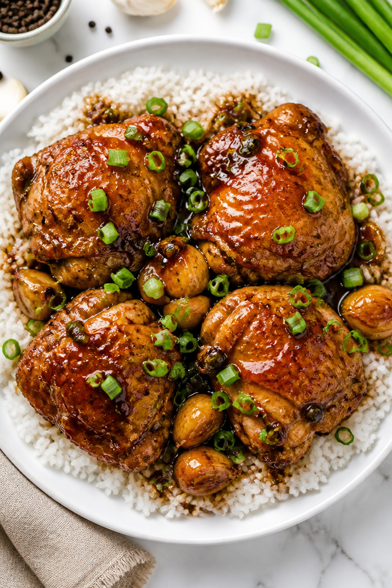 Slow Cooker Chicken Adobo Filipino