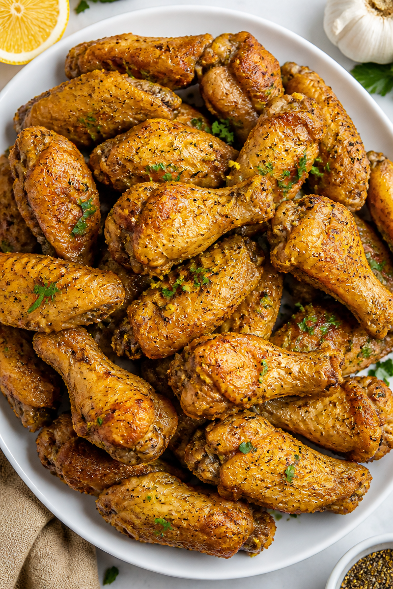 Crispy Baked Lemon Pepper Wing