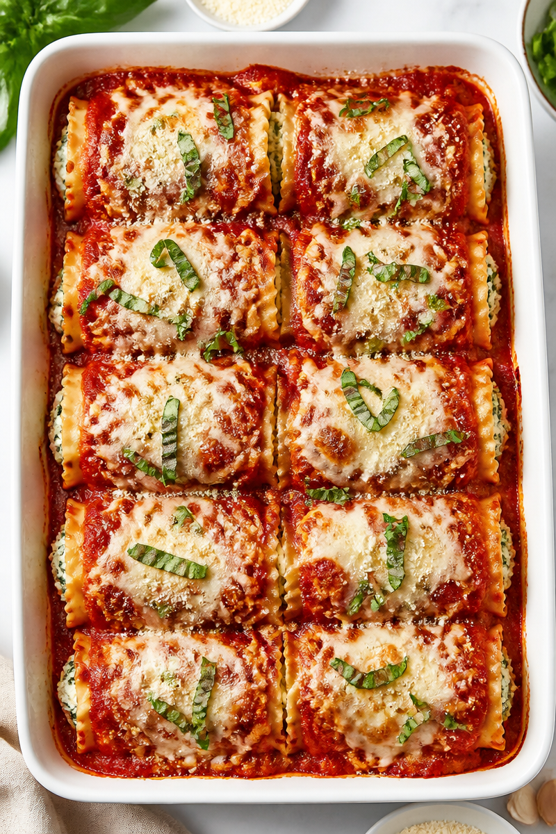Baked Ziti Roll Up Ricotta