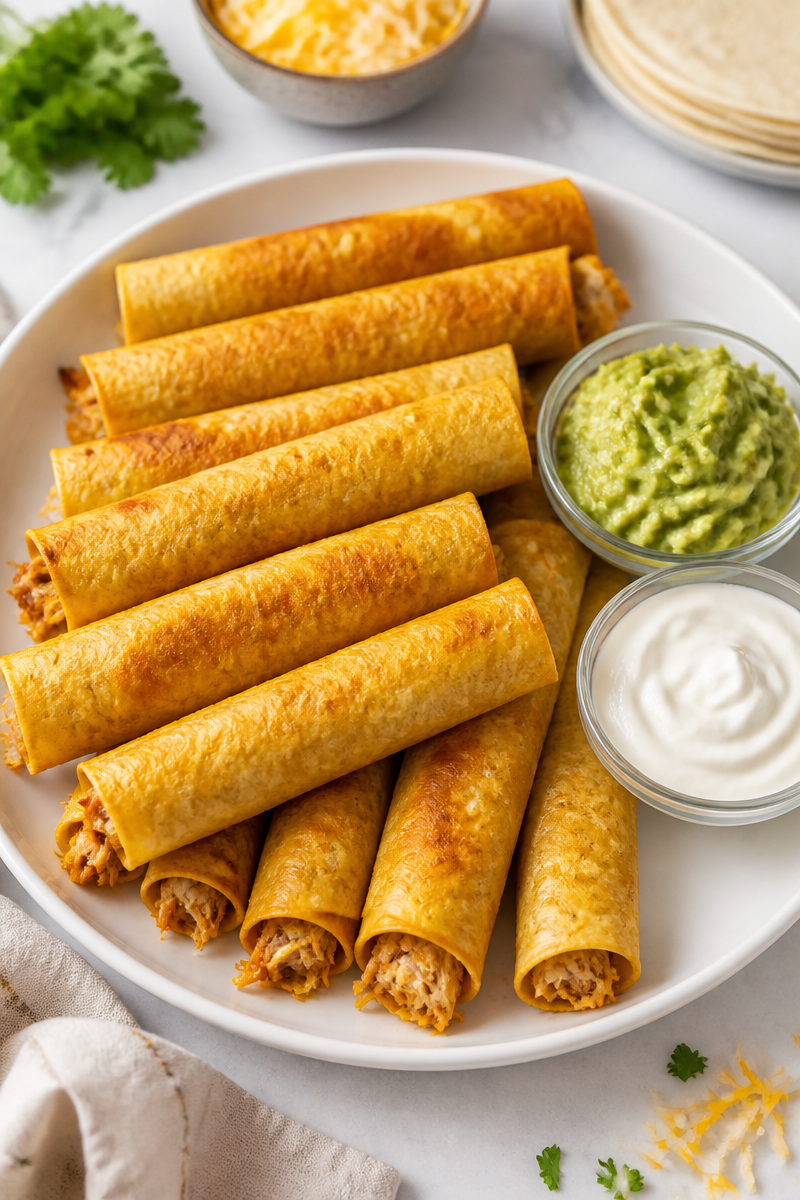 Crispy Air Fryer Chicken Taquito