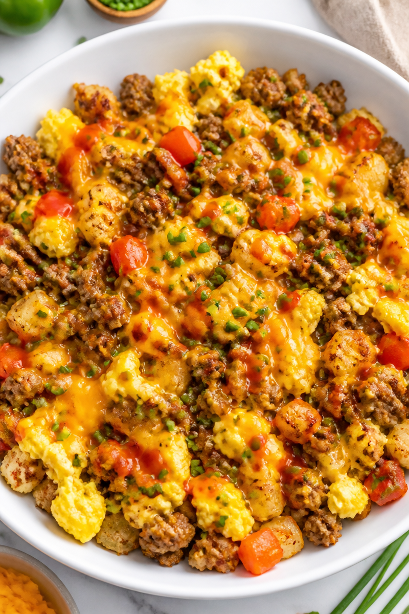 High Protein Turkey Sausage Breakfast Bowl