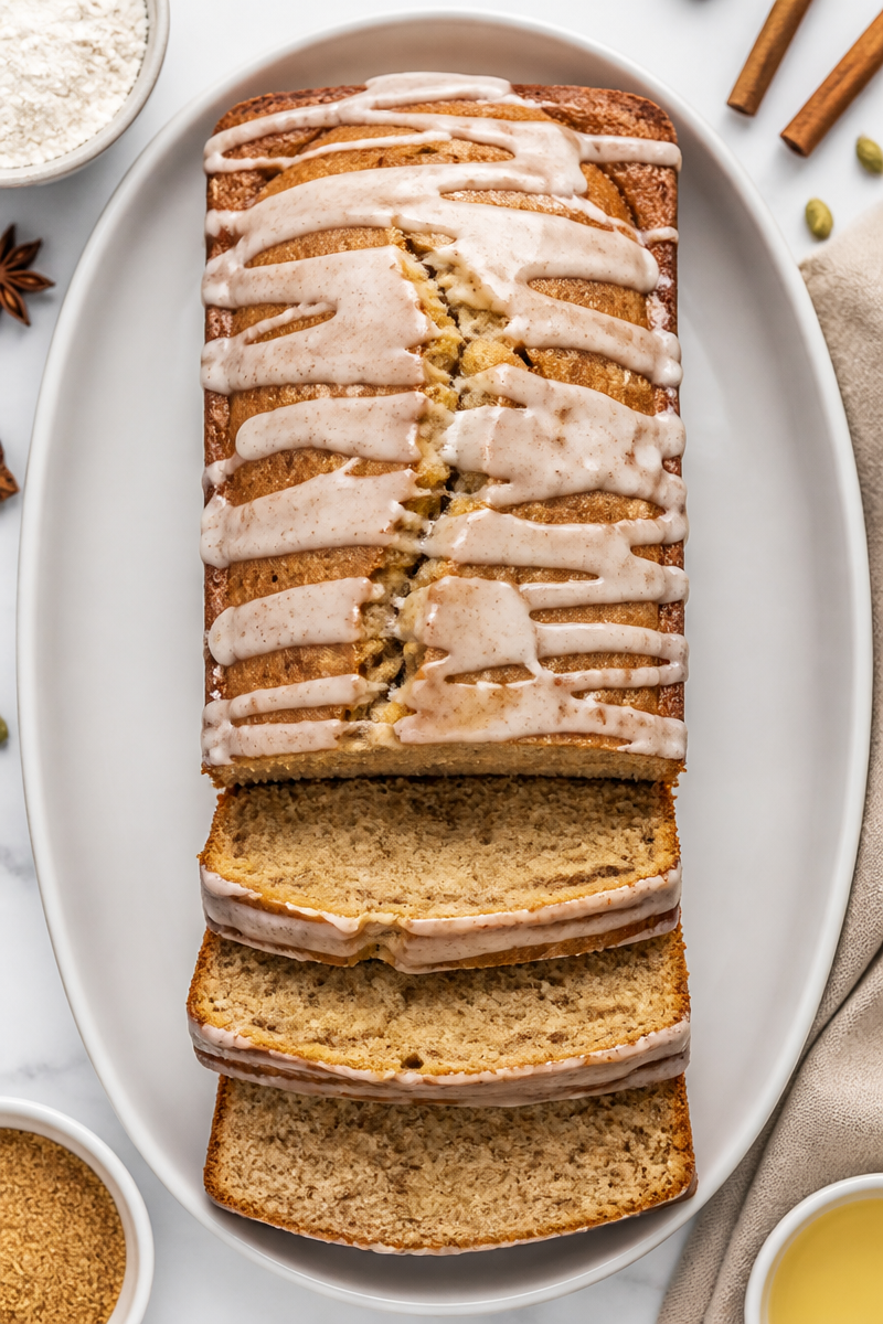 Baked Vanilla Chai Spice Loaf