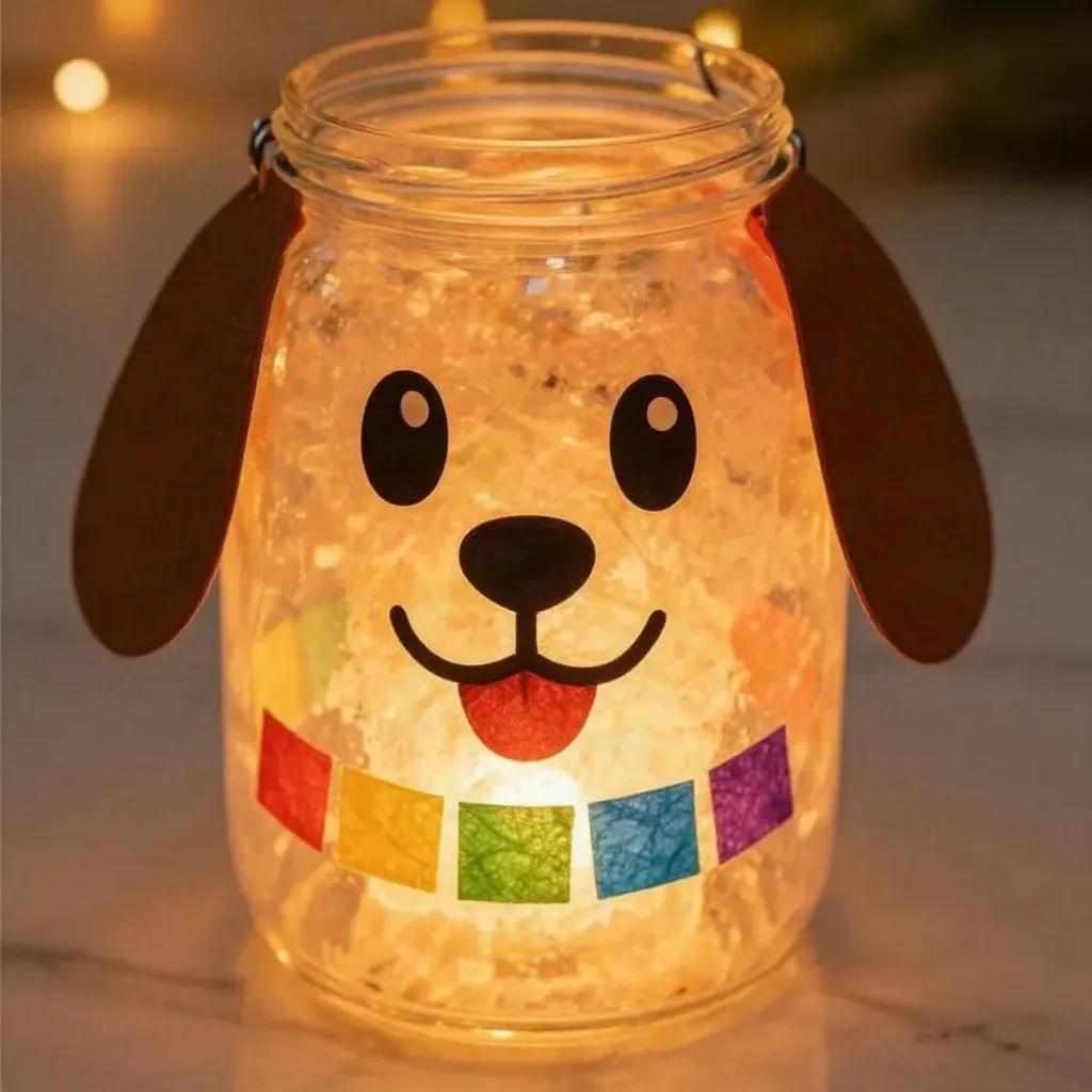 Rainbow Puppy Ghost Glow Lantern
