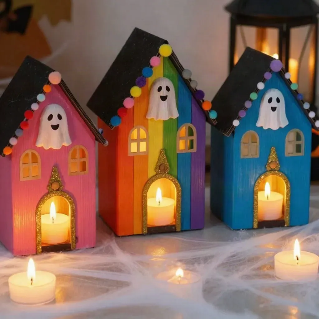 Rainbow Unicorn Haunted House Village