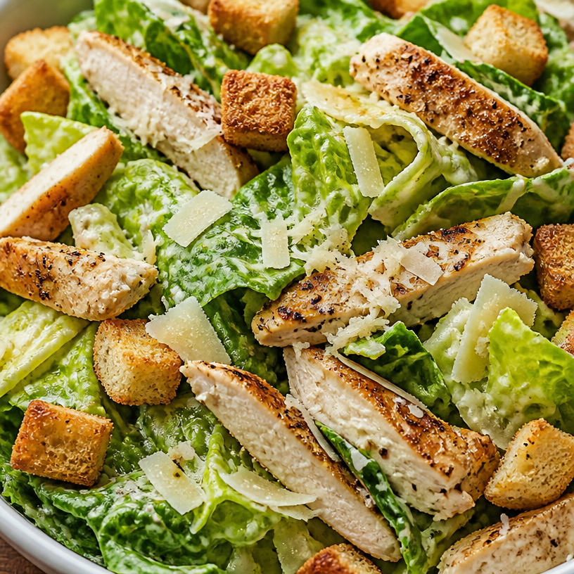 Healthy Chicken Caesar Salad
