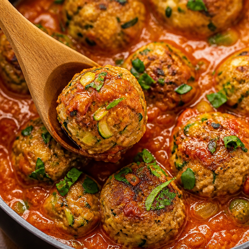 Flavorful Oven Baked Turkey Zucchini Meatballs