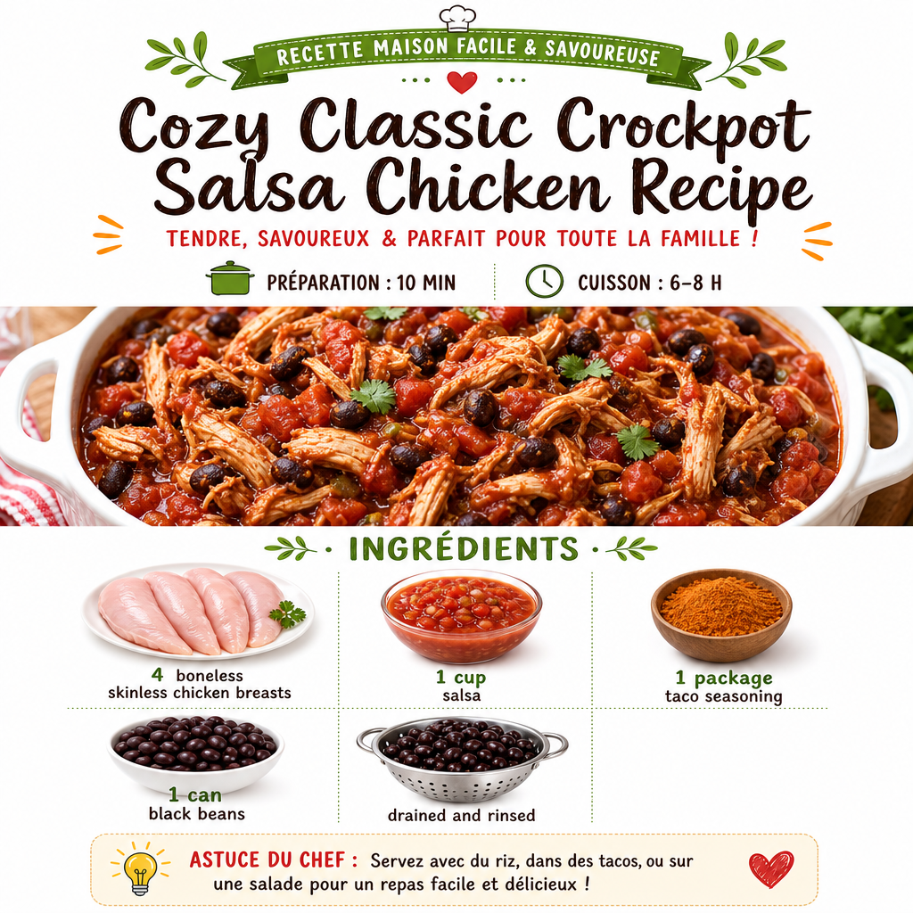 Cozy Classic Crockpot Salsa Chicken Recipe