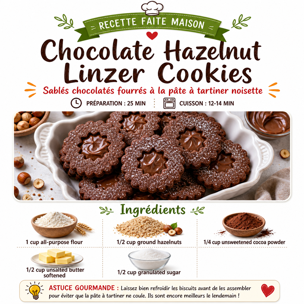Chocolate Hazelnut Linzer Cookies - High Fiber 2 Chocolate Hazelnut Linzer Cookies - High Fiber