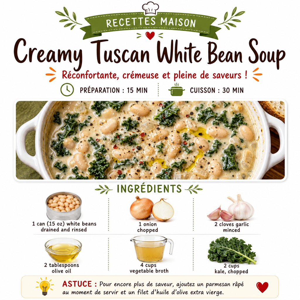 Creamy Tuscan White Bean Soup 2 Creamy Tuscan White Bean Soup