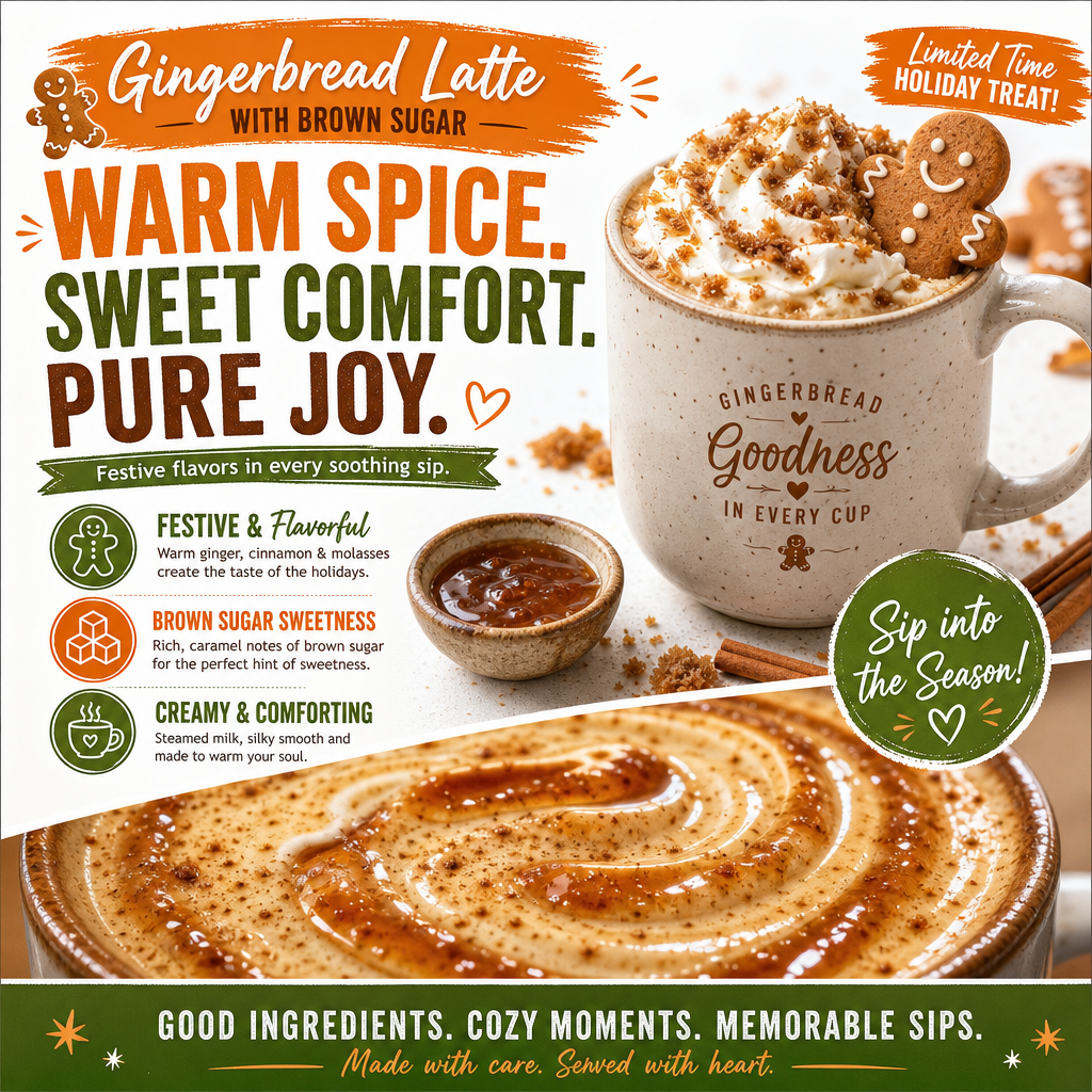 Easy Gingerbread Latte with Brown Sugar